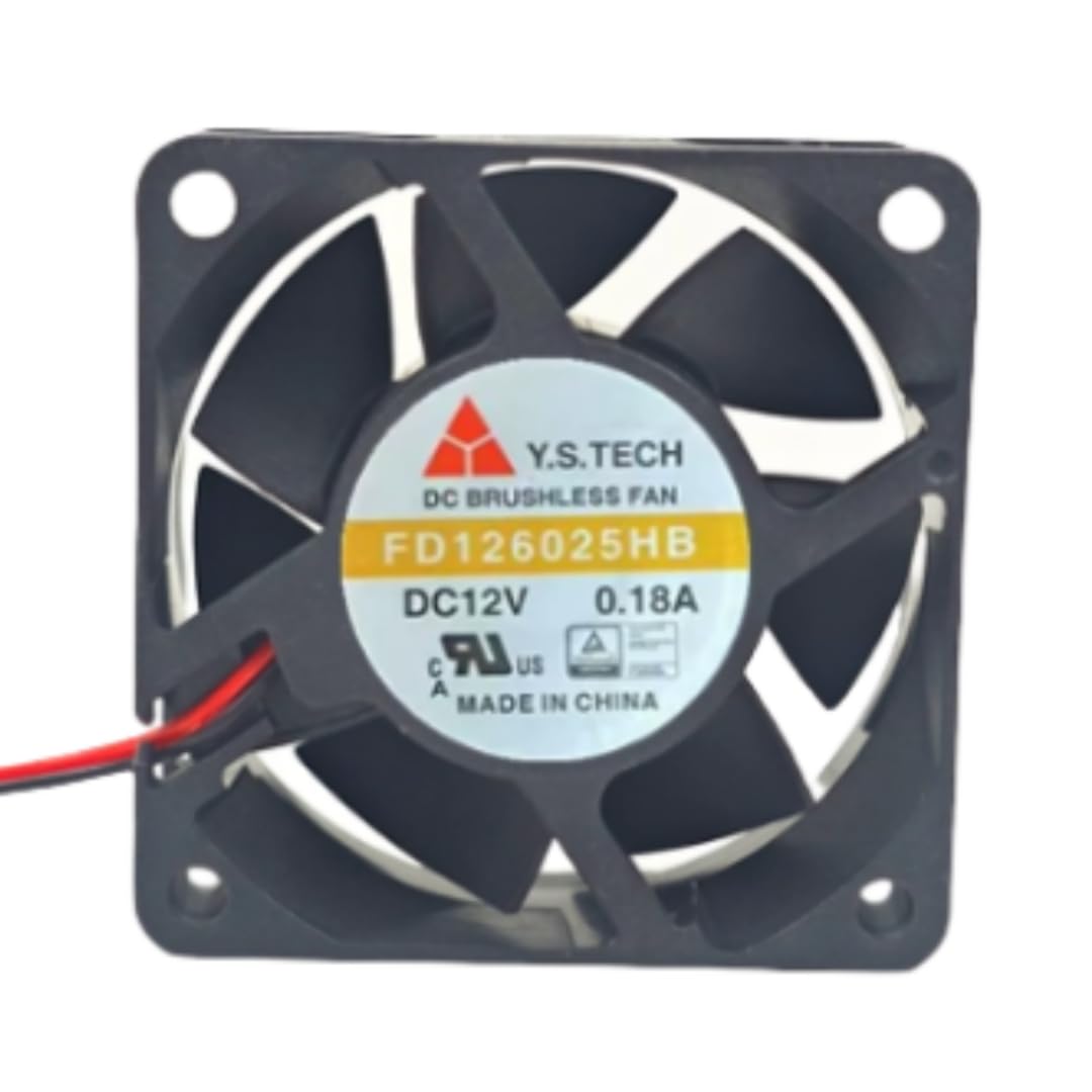 FD126025HB 60MM 12V 0.18A 6CM 6025 60X60X25MM 2-Wire Cooling Fan