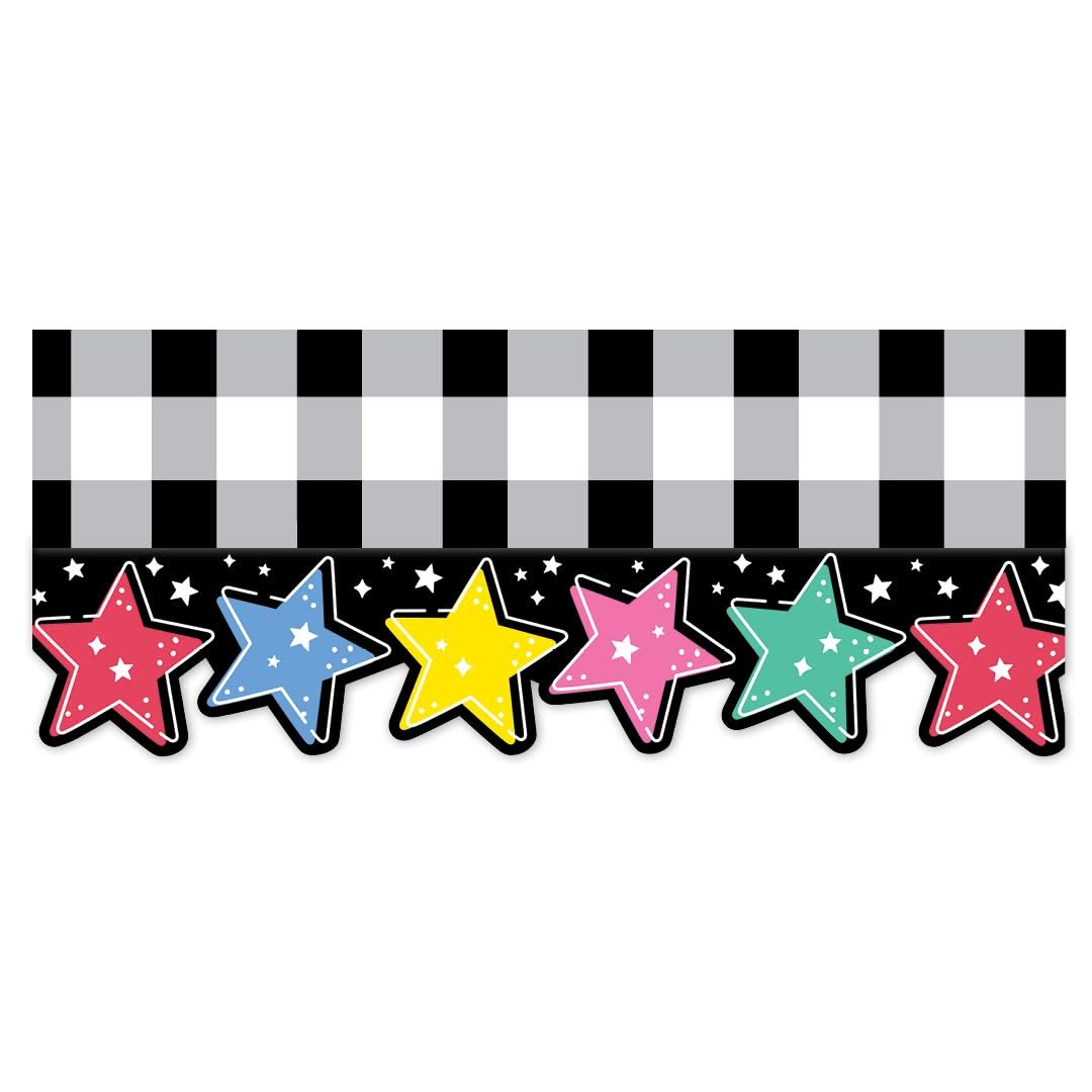 CTP Star Bright EZ Border, Bulletin Board Border Top Classroom