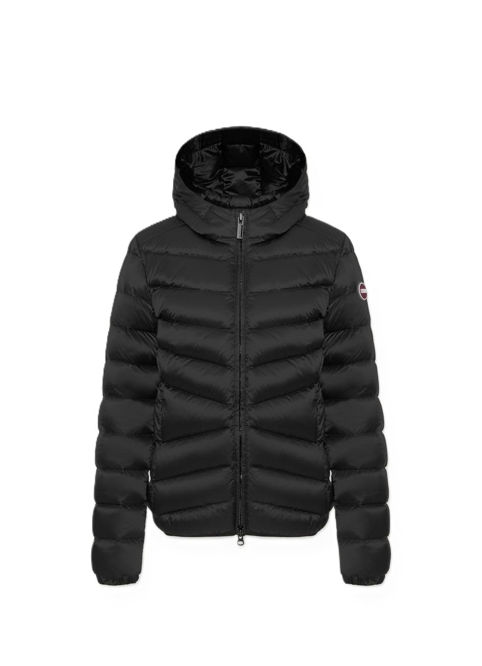 Colmar Piumino Donna Caldo Trapuntato con Cappuccio 2219 8034118731060-​46 46 Nero