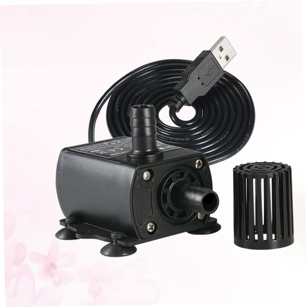3 Pièces Pompe à Eau Entièrement Automatique Pompe De Puits Submersible Cc Pompe D'aquarium Pompes à Eau à Continu Pompes à Eau Pour L'extérieur Black