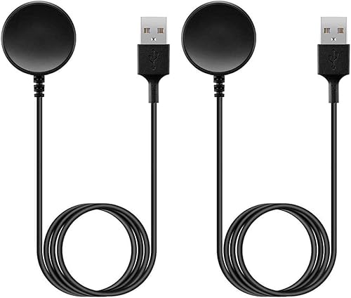 Paquete de 2 cargadores Sankel compatibles con Samsung Galaxy Watch Ultra88 Classic766 Classic55 Pro44 Classic3Active 2FE Cable de carga magnética