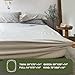 Simple&Opulence 100% Linen Fitted Sheet King(1 Piece), 14 Inch Deep Pocket Mattress Cover Natural French Flax Stone Washed Farmhouse Soft Breathable Bottom Sheets-Linen
