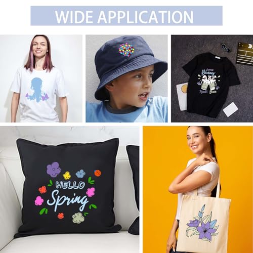 Image of HTVRONT Heat Transfer Vinyl Rolls - 12 inch x 20ft Pale Green Iron on Vinyl for Shirts, HTV Vinyl for All Cutting Machines - Easy to Cut & Weed for HTV Heat Transfer Design (Pale Green)