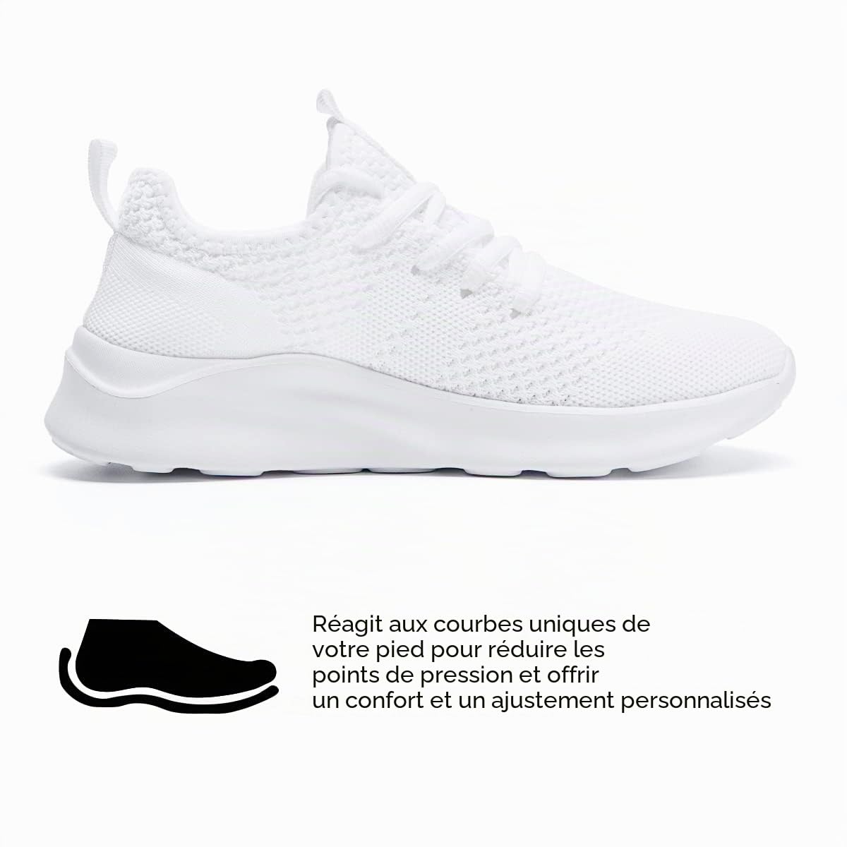 Baskets pour Femmes Chaussures de Sport Chaussures de Course Tennis Chaussures de Marche en Plein air Antidérapantes Respirantes Légères