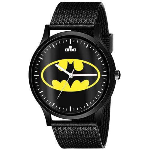 AROA Watch New Watch for Black and Yellow ! Batman Logo 333 Men Black Metal Type Rubber Analog Watch Black Dial for Men Stylish Watch for Boys (B0C2QLT3TP) Amazon Price History, Amazon Price Tracker