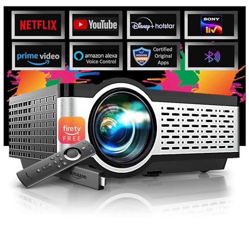 Image of E GATE Zen 4X Brighter Projector + (Certified Netflix, Prime, Hotstar & More) | 400 ISO & 840fc Mega Brightness | FHD 1080p Native | VGA, HDMI, USB, Bluetooth