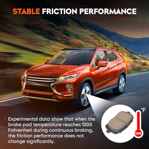 Image of Front Semi-Metal Brake Pads Set for Pontiac Vibe 2003-2008, for Toyota Corolla 2003-2008, Matrix 2003-2008 (Except 2007-2008 XRS Model), 4PCS