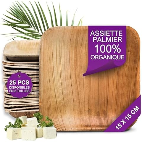 Assiettes en Palmier Waipur - 25 pièces Cover