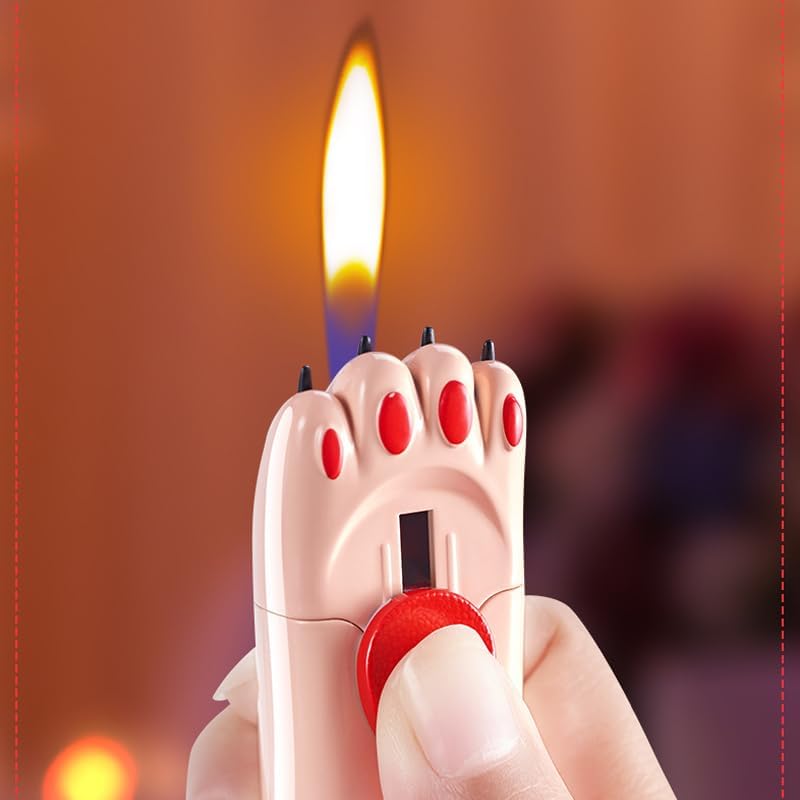 Miniatura 5 de Encendedor de llama de gato negro, recargable de butano a prueba de viento, encendedores de antorcha genial, velas, barbacoa, antorcha, antorcha,