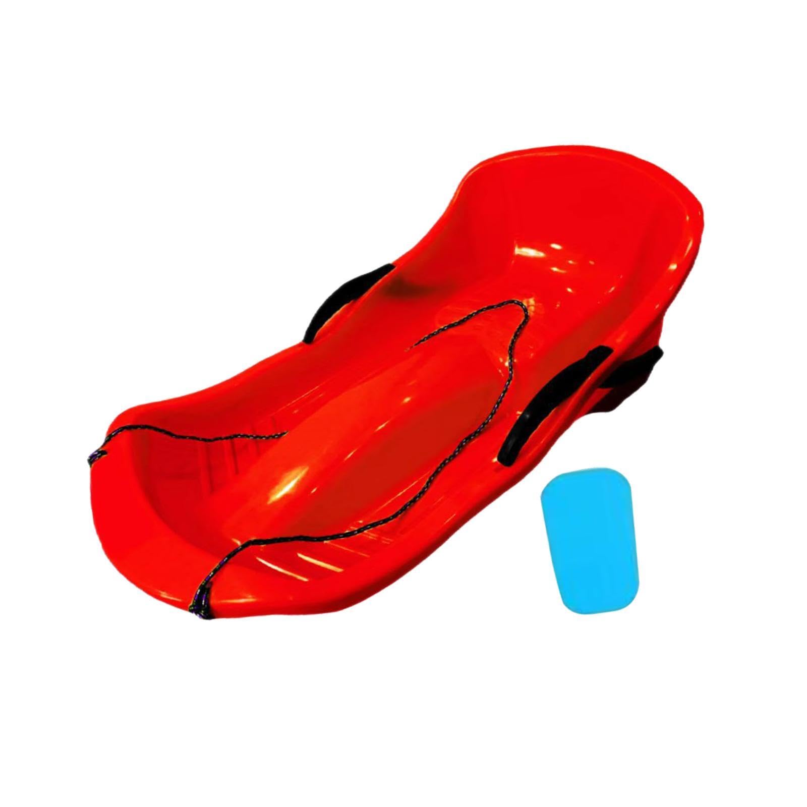 Trineo de Nieve para Niños Sled con Freno Asiento Acolchado Cuerda de Tracción Material PP Adecuado para Deslizamiento en Nieve Juegos Al Aire