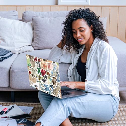 Image of Vintage Stickers 200 Pcs Cute Aesthetic Retro Sticker Pack, Waterproof Vinyl Stickers for Water Bottles Laptop Scrapbooking Journaling MacBook Suitcase Guitar Notebook Diary Skateboard Scooter etc