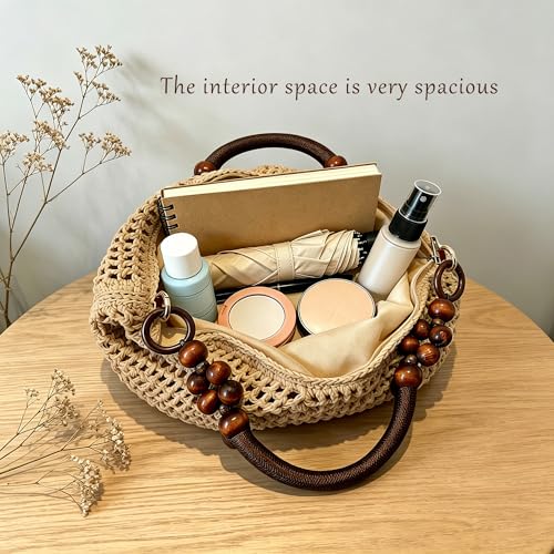 Bolso de verano tejido a mano para mujer miniatura 7