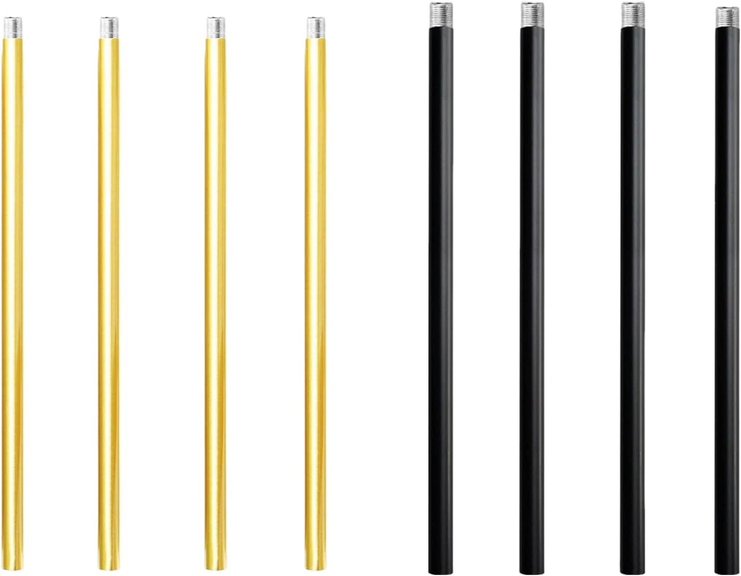 Pendant Light Down Rods - Sloped Adapter Kit, Flexible Height Ceiling Extension Rod, Metal Pendant Light Mount, Adjustable Lighting Fixture Rod, Downrods and Stems for Home