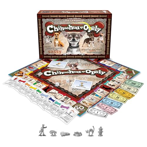 Chihuahua-Opoly juego de mesa familiar edición estándar miniatura 2