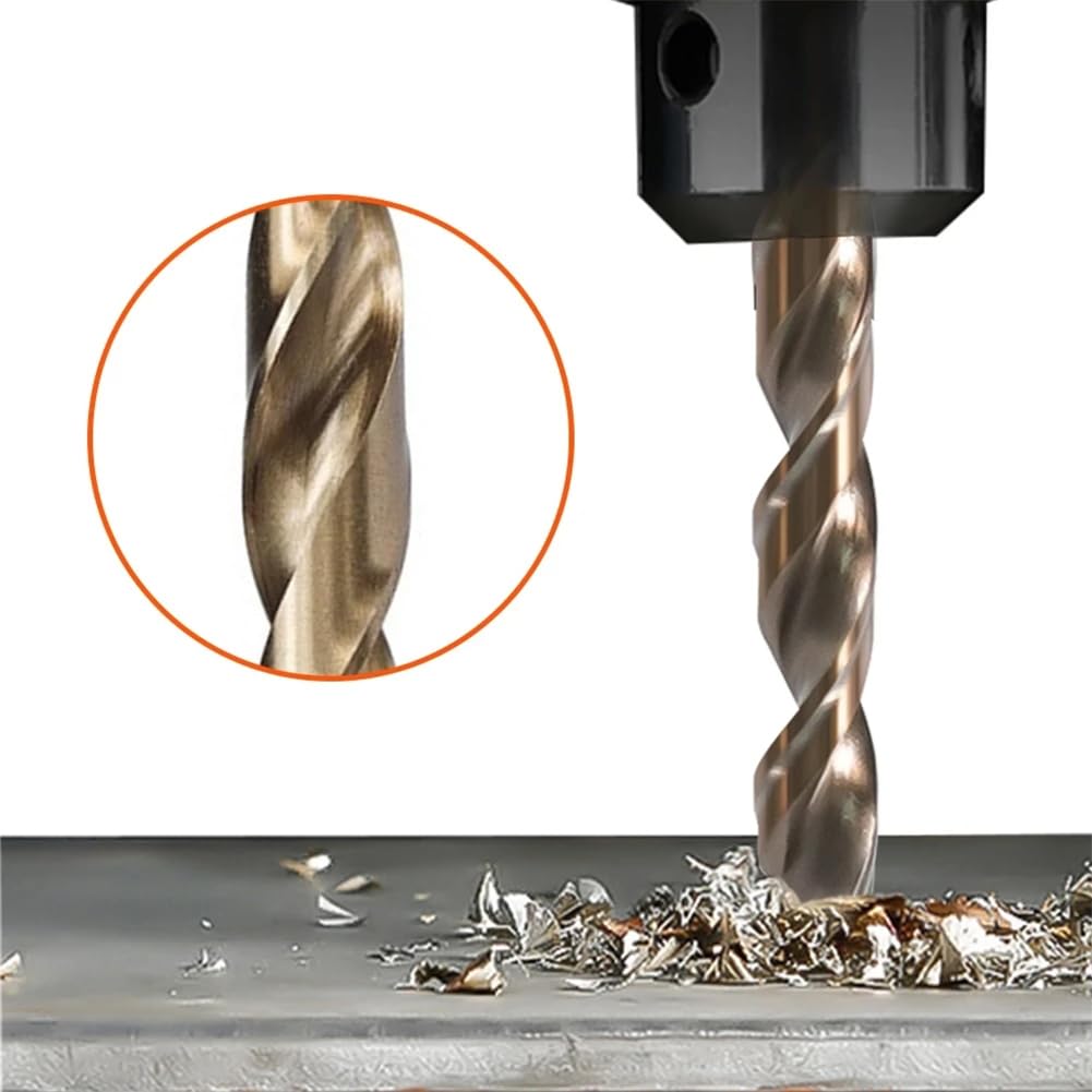 Kit de forets à revêtement cobalt HSS M35 de 1,0 à 13 mm - Pour perforateur en métal, acier, travail du bois