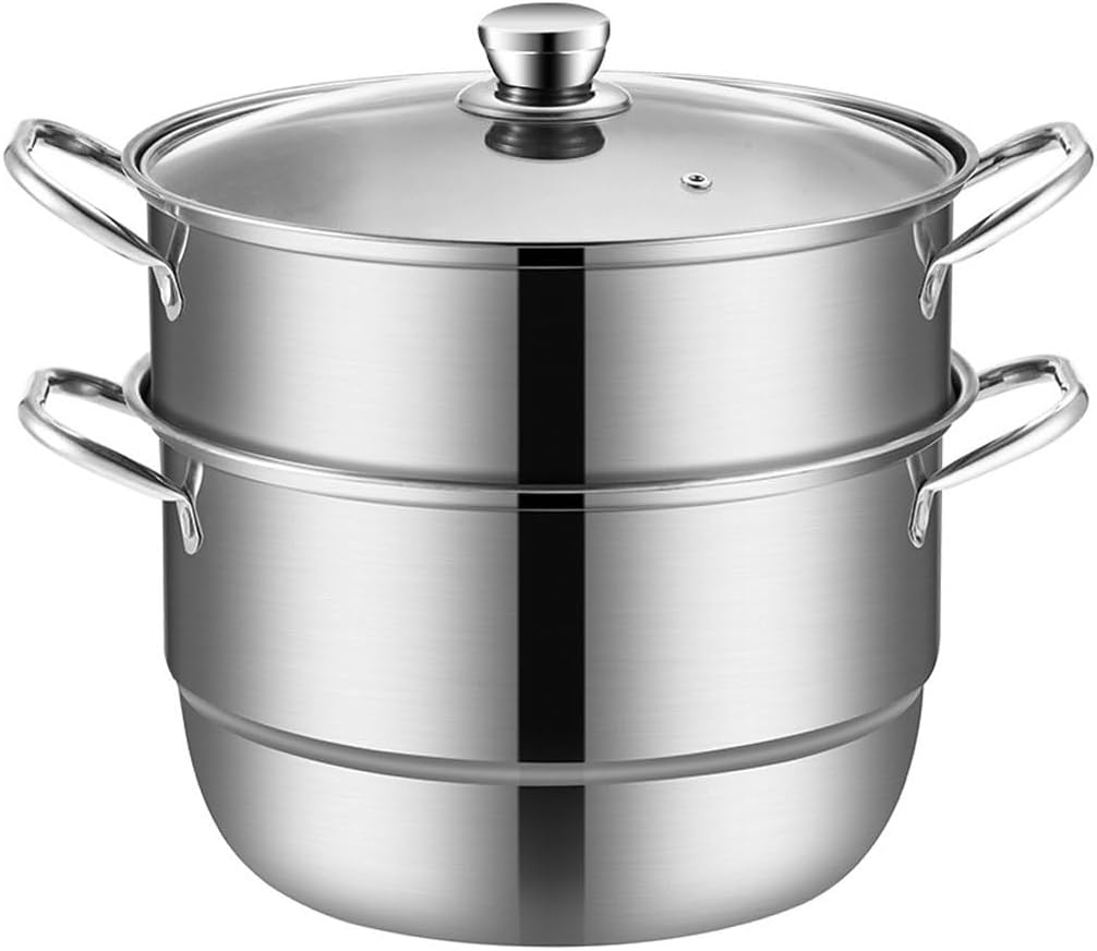 Generic Thickened Stainless Steel Pot Two-layer Steaming -layer Household