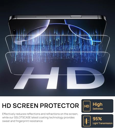 Image of Mr.Shield Screen Protector for iPhone 16 Pro Max, 9H Hardness Tempered Glass Screen Guard, Military Grade Shatterproof, Easy Installation Tray, HD Clarity, Case-Friendly [2 Pack]