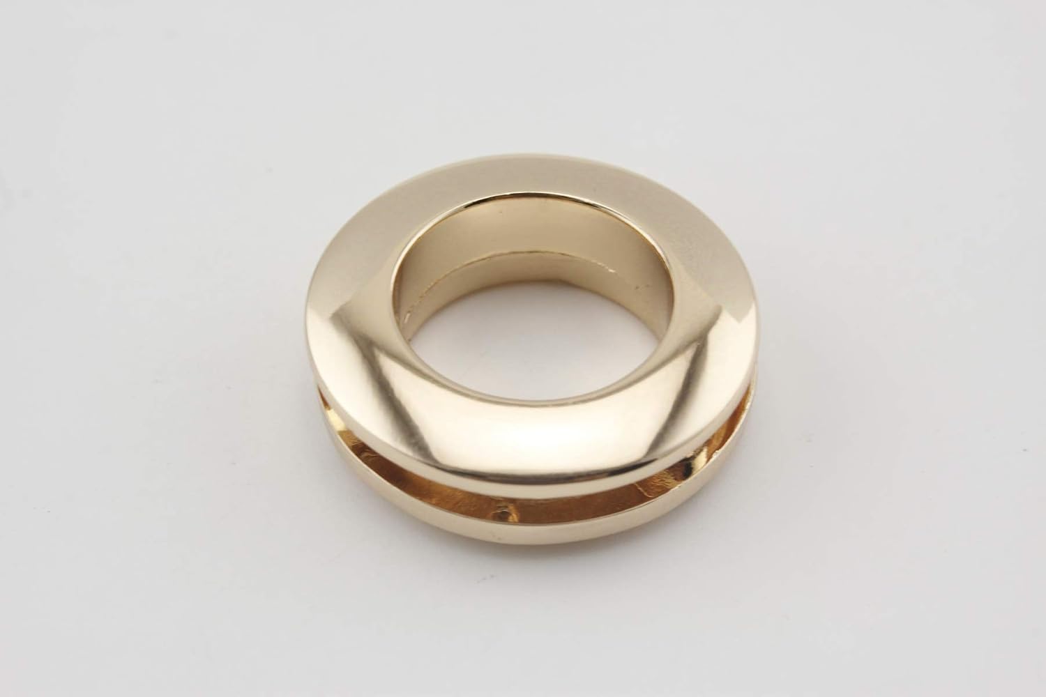 3dancraftit Zinc Alloying Round Screw in Eyelet Grommet O Rings Purse Loop Handle Connectors Easy Installation Inner Diameter 5/8 Inch / 15mm Gold E19