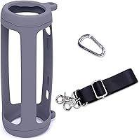 Vista 16 de LTGEM - Funda de silicona compatible con JBL FLIP 5 Altavoz Bluetooth portátil impermeable, carcasa rígida, bolsa de almacenamiento de transporte