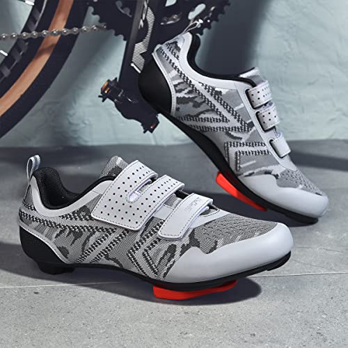 Image of Unisex Cycling Shoes Compatible with Peloton Indoor Riding Road Bicycle with Delta Cleats Outdoor Pedal Bike Shoes