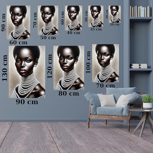 Tableau africain 80 x 110 cm pour habiller un grand mur vide