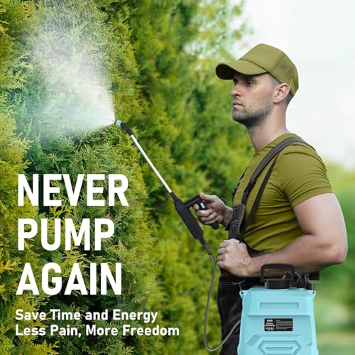 image for VASG Battery Powered Garden Sprayer 2 Gallon, 7.4V Powerful Electric P