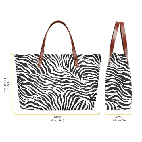 Bolso Tote Grande con Cierre para Mujer miniatura 5