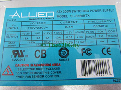 Fuente de alimentación ATX Allied 300W modelo SL-8320BTX miniatura 4