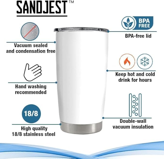 Miniatura 7 de SANDJEST Taza personalizada de lobo para hijo de mamá 20oz 30oz con tapa, regalo para hijo, Navidad, cumpleaños