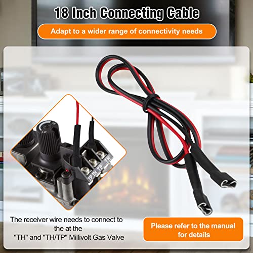 Casmer SR-1001 Gas Fireplace Remote Control System Kit.For Standard Millivolt Valve Appliance.Fit thumb #3