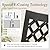 Sophia & William Round Patio Table and Chairs Set, Outdoor Dining Set for 6, 7 Piece Metal Patio Furniture, 54" Black Table(Diamond)
