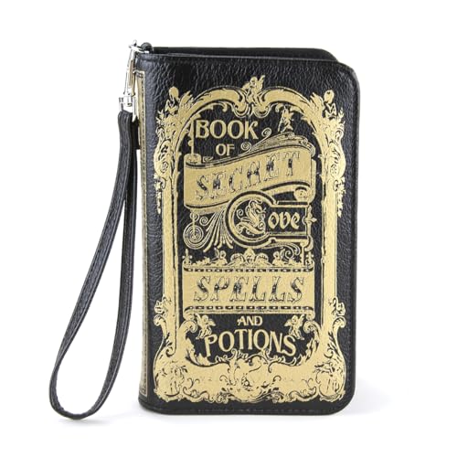 Book of Secrets Love Spells and Potions Women's Wallet, Black