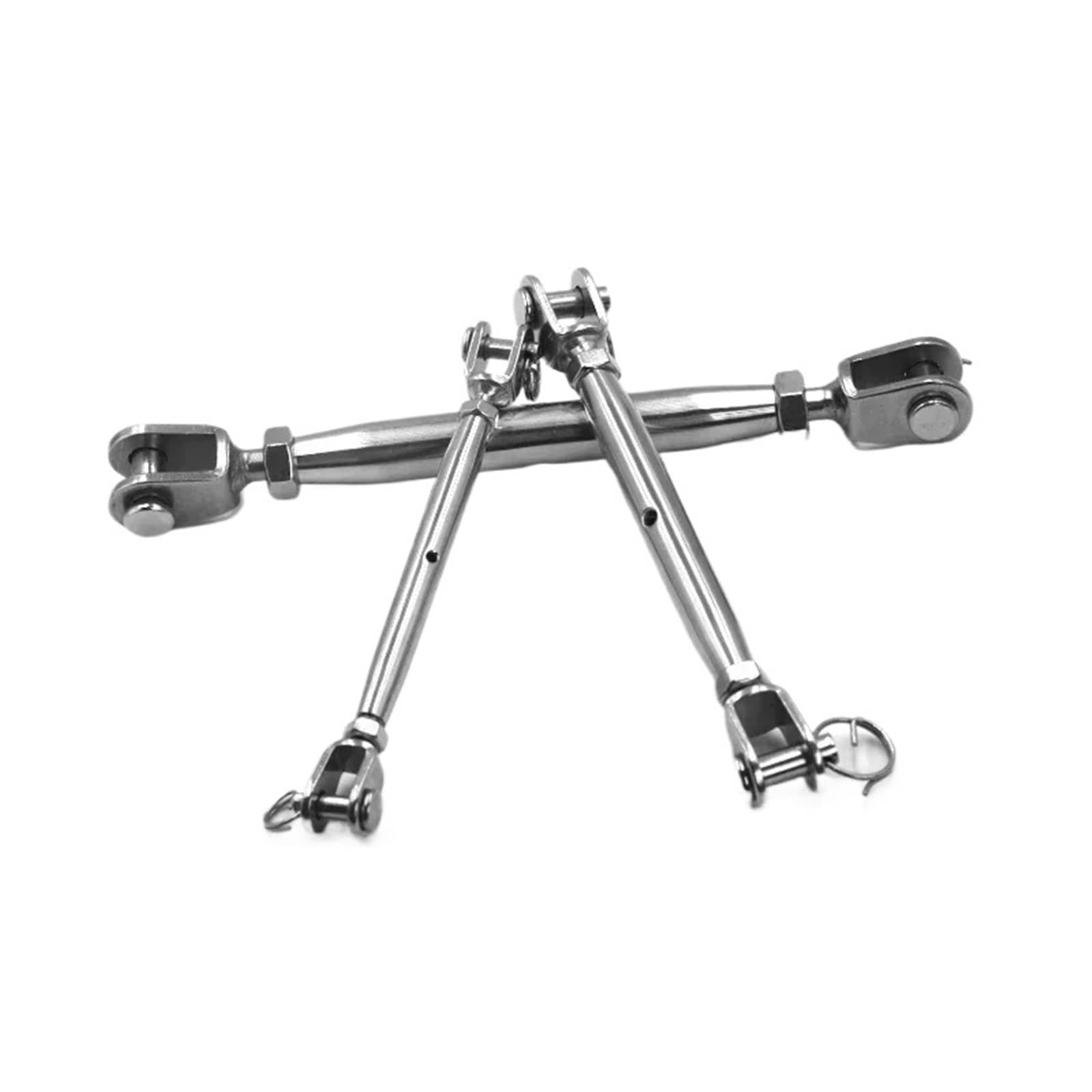 Ajustador de Longitud Cuerda Alambre, Tensor, Tornillo Cuerpo Cerrado, mandíbula, Abrazaderas Ajuste Perno, Cable, 8 Uds(M8)