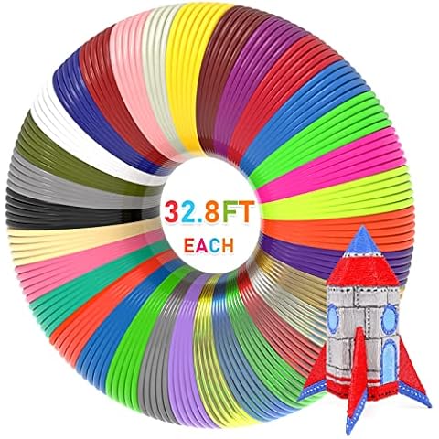 FIROS 3D Pen Filament Refills, 32 Colors 3D Pen PLA Filament, Each Color 32.8 Feet, Total 1050 feet 3D Printing Pen PLA Filament, Compatible with SCRIB3D MYNT3D 3D Pen, Not Suitable for 3Doodler Cover