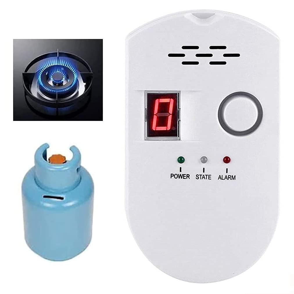 Natural Gas Detector, Gas Leak Detector, Home Gas Alarm, Natural Gas Propane Leak Alarm, High Sensitivity LPG LNG Coal Nat...