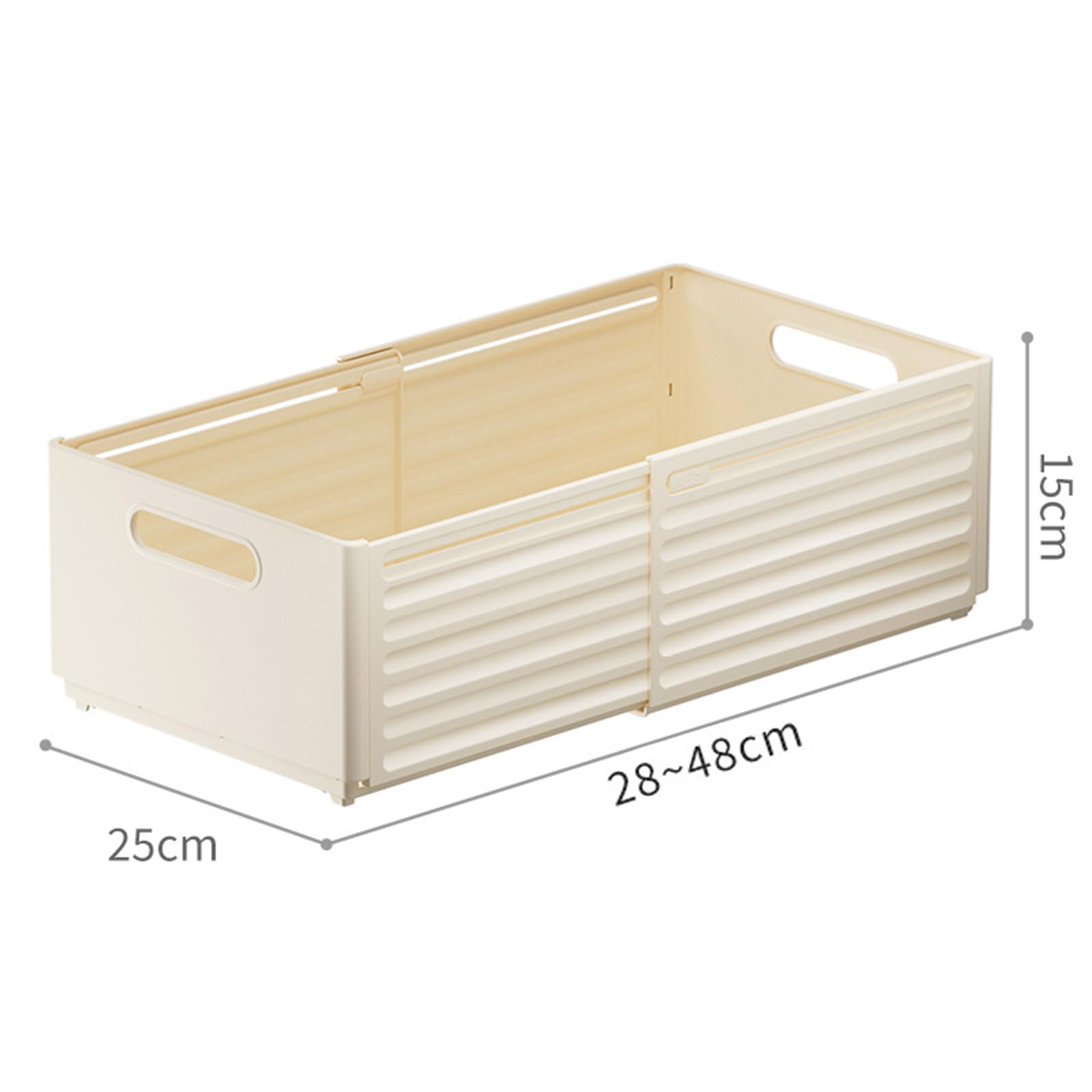 Cajas Plegables De Plástico PP para Organizar, Apilables para Organizar La Despensa De La Cocina con Separadores Móviles para El Dormitorio, La Cocina y El Baño