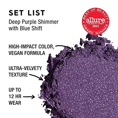 Urban Decay 24/7 Eyeshadow Compact - Award-Winning & Long-Lasting Eye Makeup - Up To 12 Hour Wear - Ultra-Blendable, Pigmented Color - Vegan Formula – Set List (Deep Purple Shimmer With Blue Shift) #TOP1