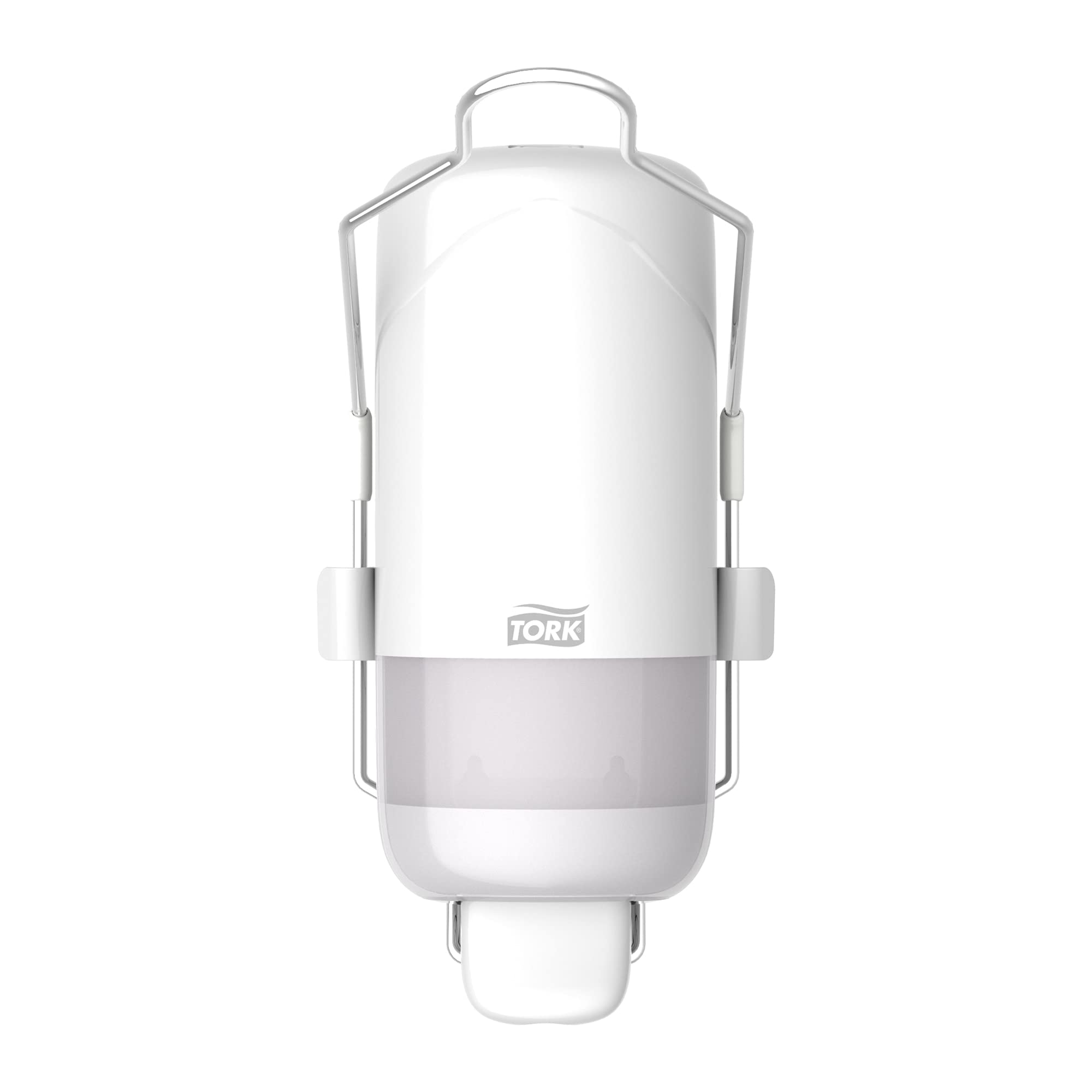 Tork 560101 Dispenser per Sapone Liquido con Leva, Sistema S1, Elevation Design, 29.6 cm x 11.2 cm x 11. cm, Bianco