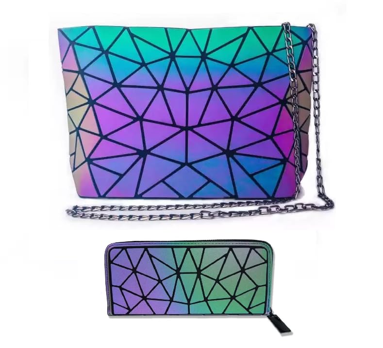 Batcat™ Geometric Luminous Holographic Purse for Everyday Carrying for Womens Sling Bag Crossbody (B0BFLNN873) Amazon Price History, Amazon Price Tracker