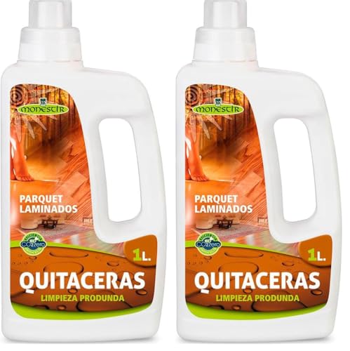 Monestir   QUITACERAS Suelos PARQUET   LAMINADOS   1 Litro (Paquete de 2)