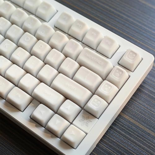 Image of 142 Keys White Jade Keycaps Doubleshot SA Keycap Set Fit for 61 /64 /87 /104 /108 Cherry Mx Switches Mechanical Keyboard