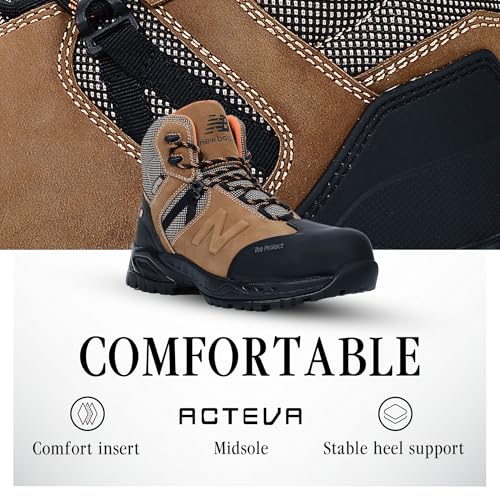 New Balance Allsite Composite Toe Work Boots for Men - Waterproof, Non-Slip Safety Shoes for Industrial and Construction3