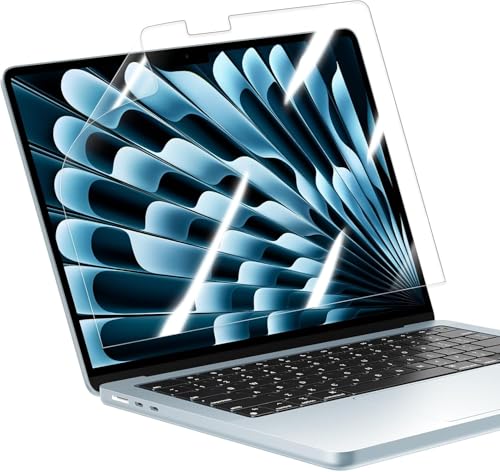 Image of OJOS 13 inch HD Screen Protector Compatible with MacBook Air 13.6 Inches 2025-2022 M4 / M3 /M2 Chip Model A3240 A3113 A2681 Clear Anti-Fingerprint & Scratch-Resistant 5H Hardness Laptop Protector Accessories (Clear)