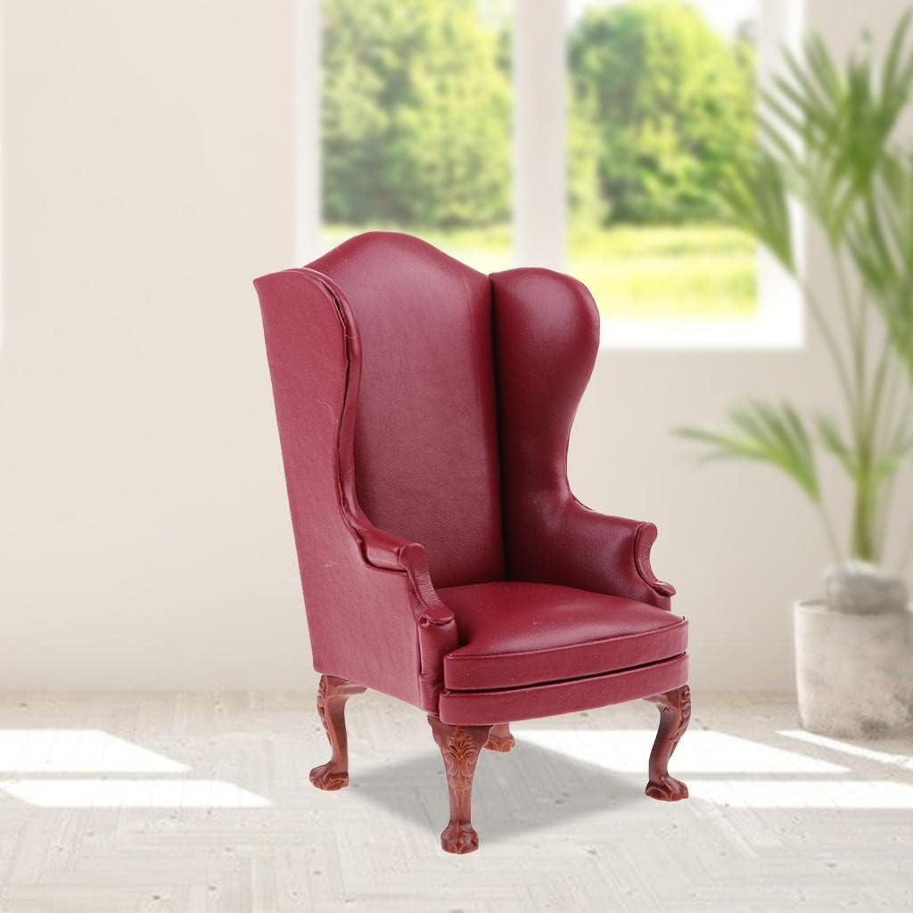 Custom 1:6 Action Figure Armchair Dollhouse Furniture for 12 Inch Hobbyists Doll Decoration Accessories Parts, red Single