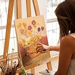 KUUQA 6 Set Artist Blank Toile Assortiment Taille Art Toile Frame Stretcher Acrylique huile Tableau de peinture à l'eau
