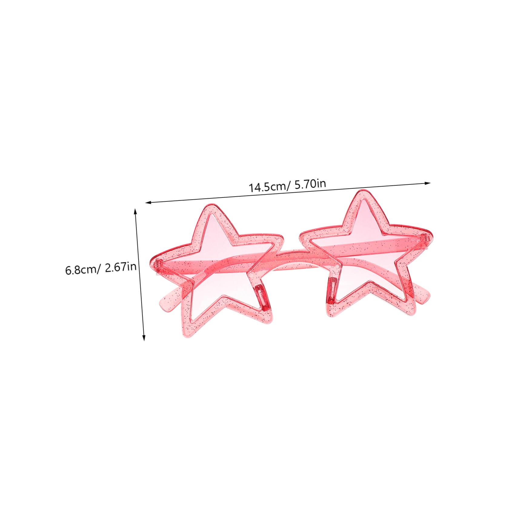 Didiseaon Men's Stylish Sunglasses Star Shaped Glasses Uv400 Protection Ideal for Wedding Party Festivals