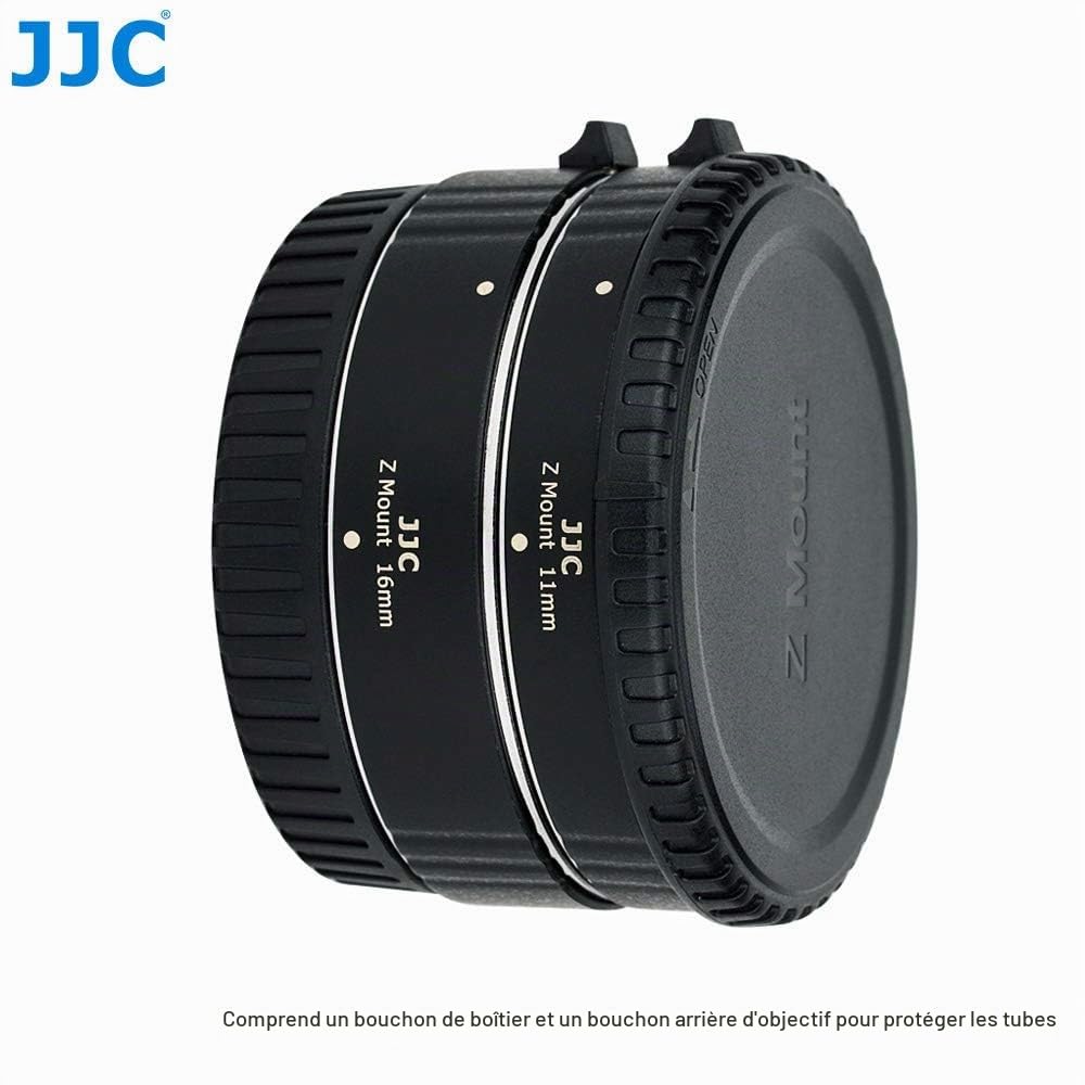JJC 11mm/16mm Sets Auto Focus (AF) Macro Extension Tube pour la photographie en gros plan pour Nikon Z9, Z8, Z7, Z7II, Z6, Z6II fc etc. Appareils photo sans miroir à monture Z et objectifs à monture Z