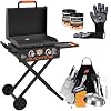 Blackstone 22 Inch Griddle Portable Blackstone Omnivore Grill with Flexfold Legs Includes Accessories Seasoning and Griddle Gloves