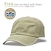 Vintage Washed Cotton Adjustable Baseball Cap (Khaki)