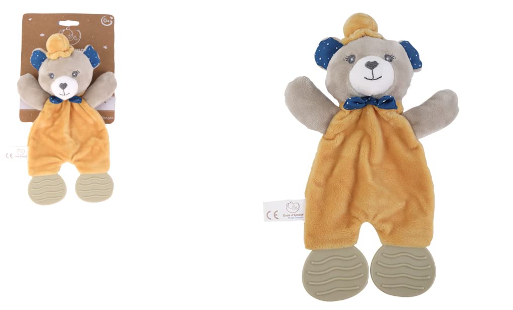 MGM - Dodo d'amour Doudou plat biche Maman et bébé beige 25 cm